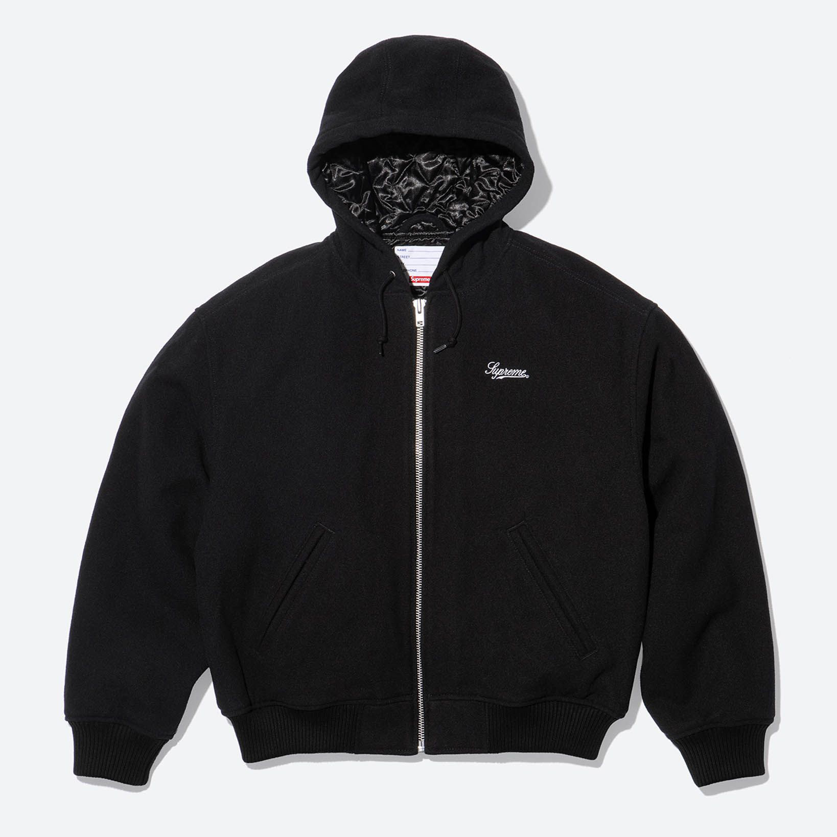 Supreme/Larry Clark Hooded Varsity Jacket view 3